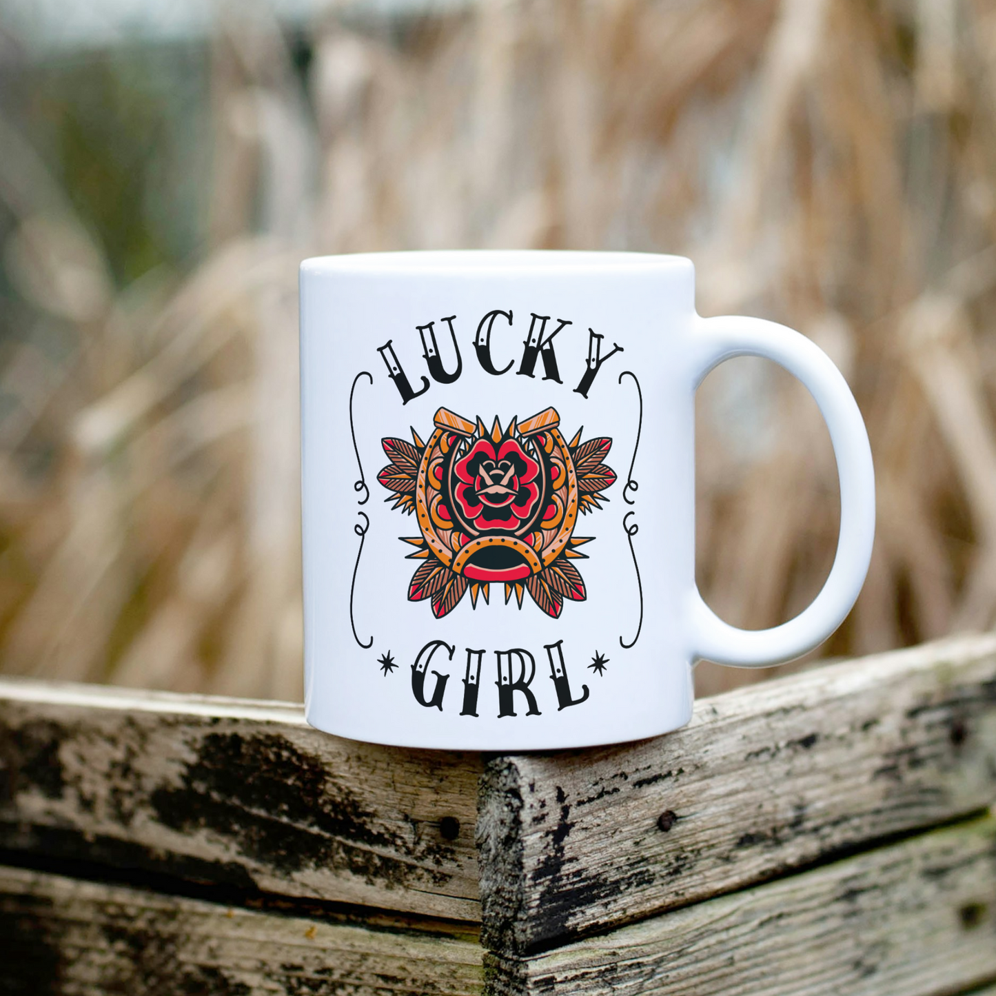Keramik Tasse - LUCKY GIRL
