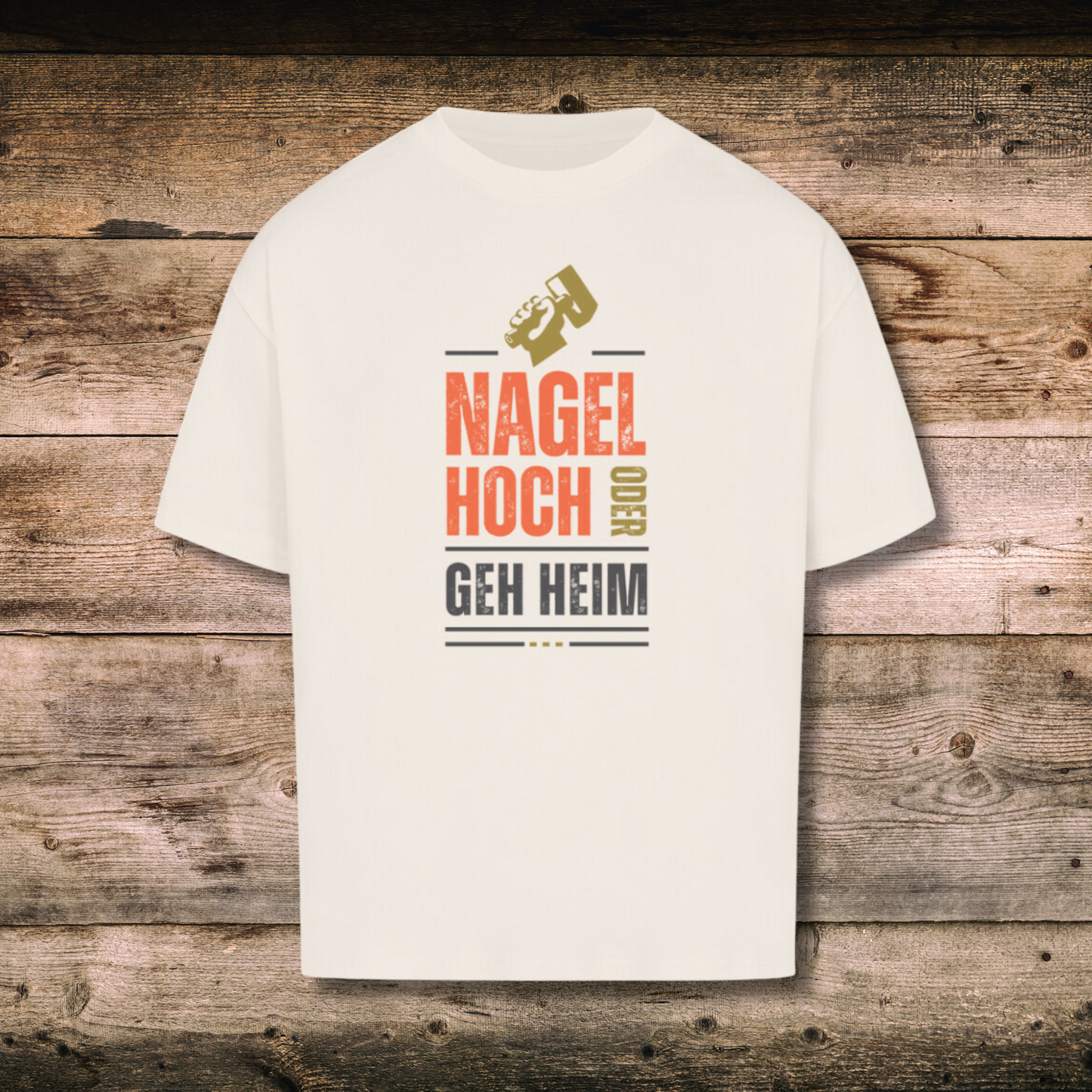 Oversized Herren-Shirt - NAGEL HOCH