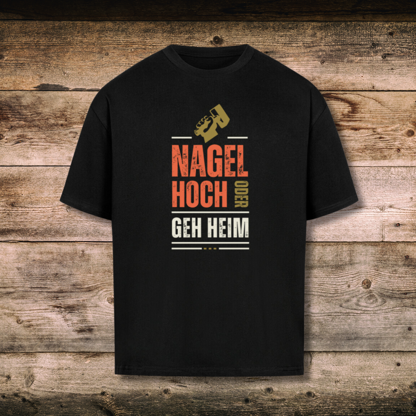 Oversized Herren-Shirt - NAGEL HOCH