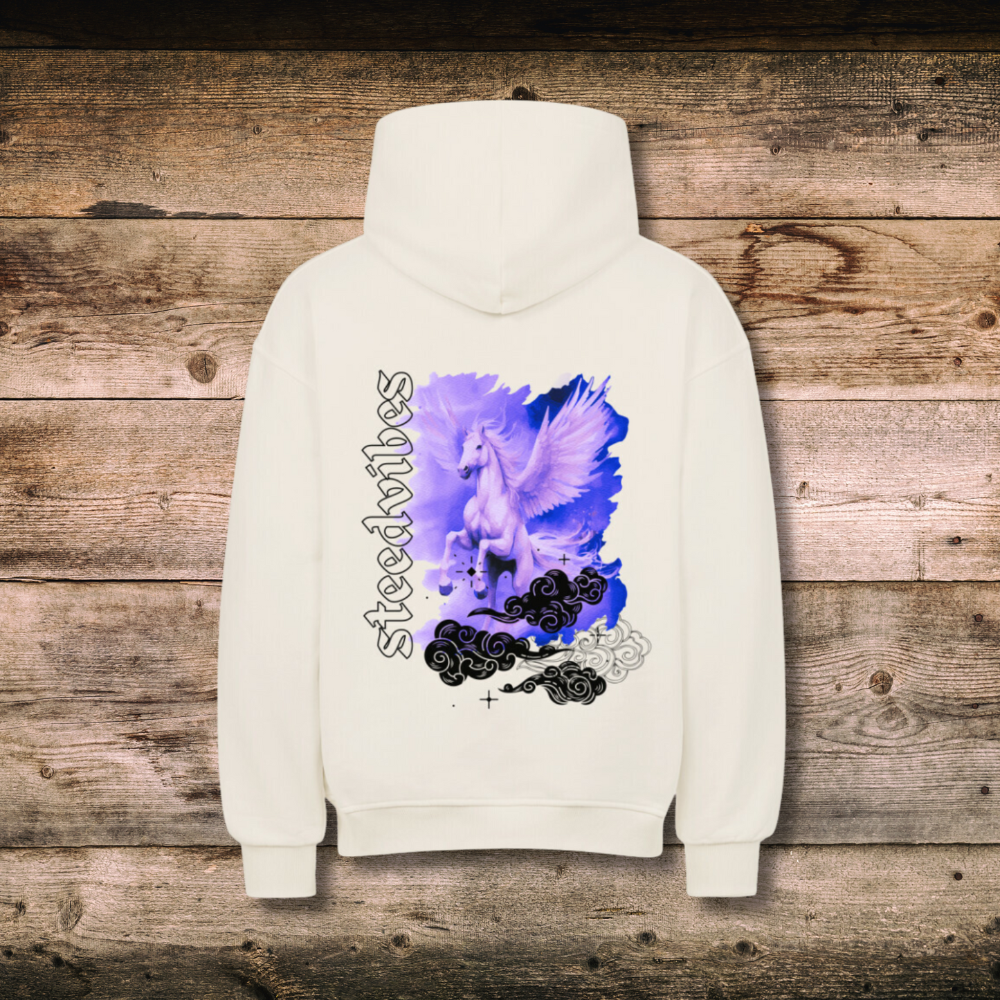 Oversized Herren-Hoodie - STEEDVIBES PEGASUS