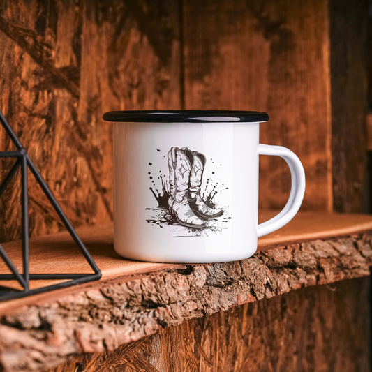 Emaille-Tasse - SADDLE UP BUTTERCUP