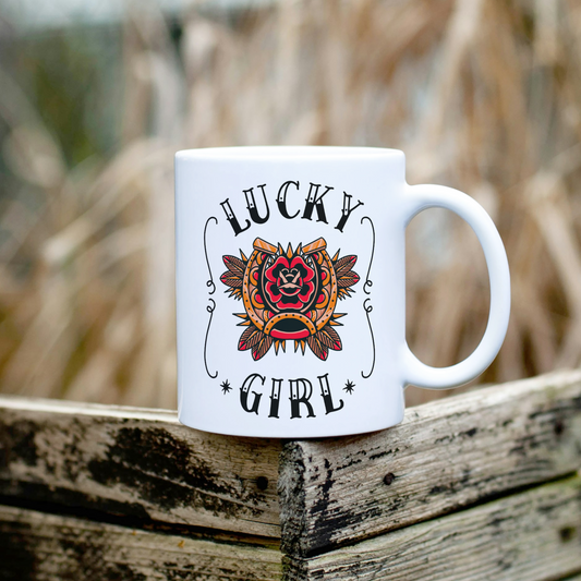 Keramik Tasse - LUCKY GIRL