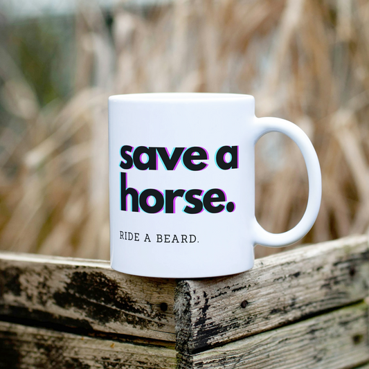 Keramik-Tasse - SAVE A HORSE