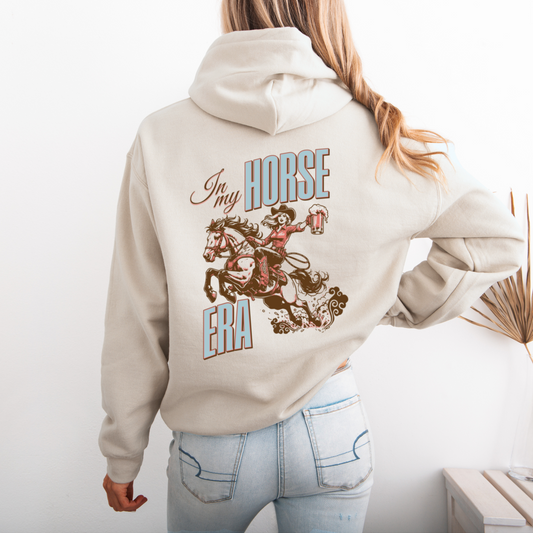 Mockup - Oversized Damen-Hoodie HORSE ERA in Natural