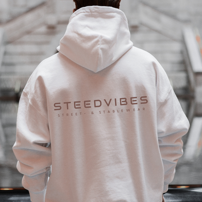 Oversized Herren-Hoodie - STEEDVIBES LOGO