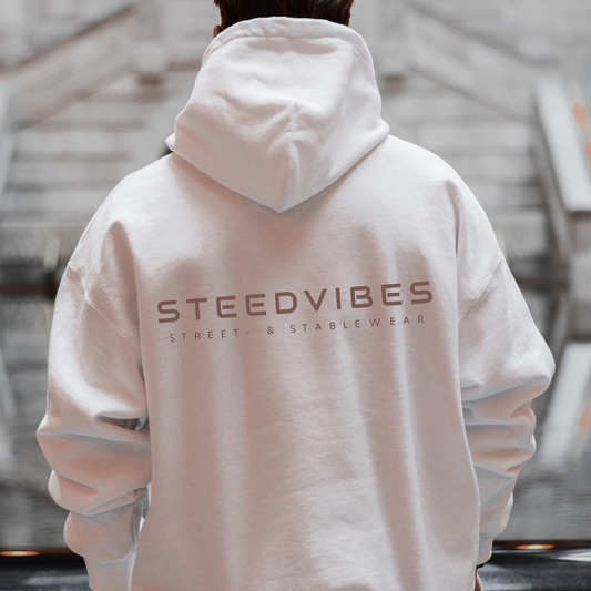 Oversized Herren-Hoodie - STEEDVIBES LOGO