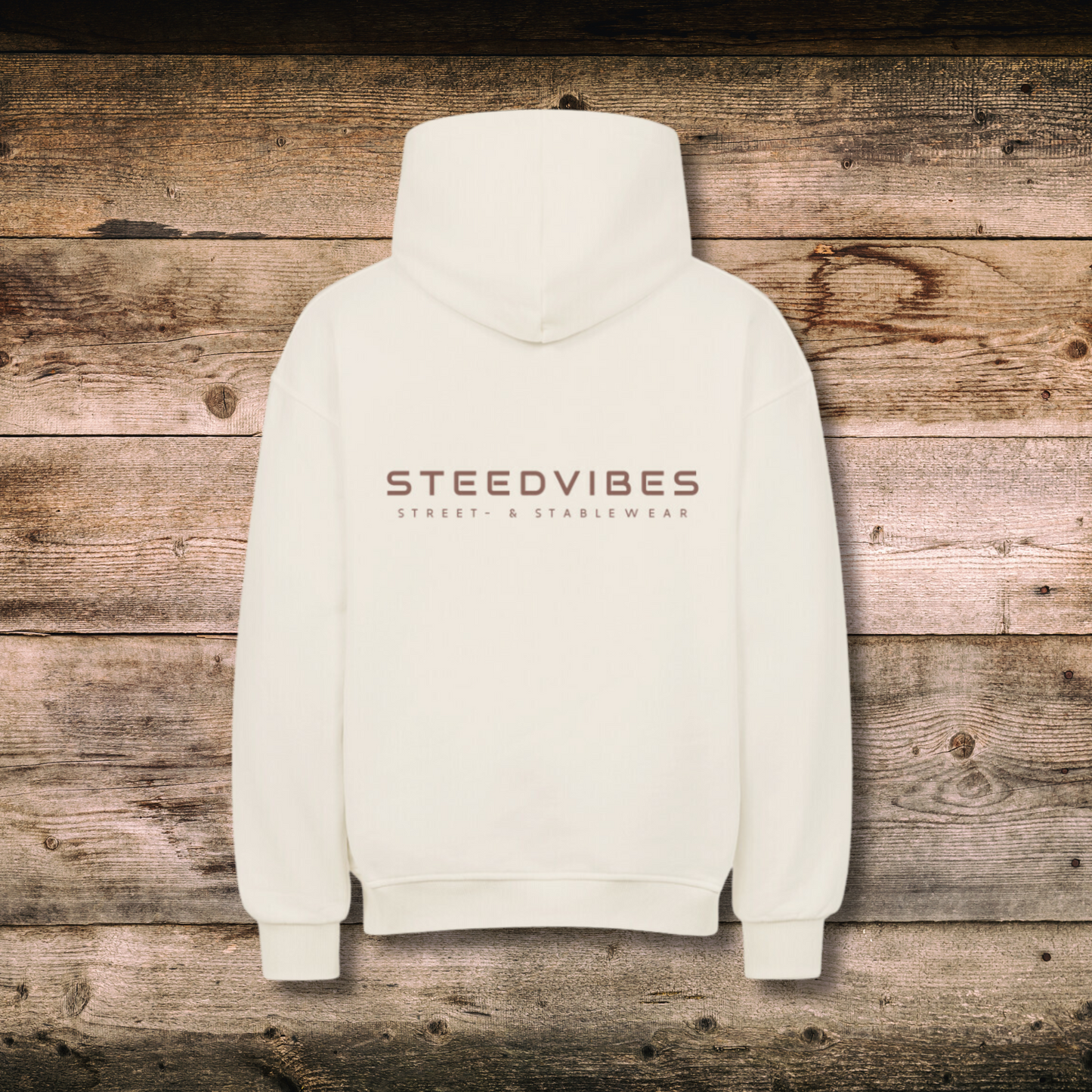 Oversized Herren-Hoodie - STEEDVIBES LOGO