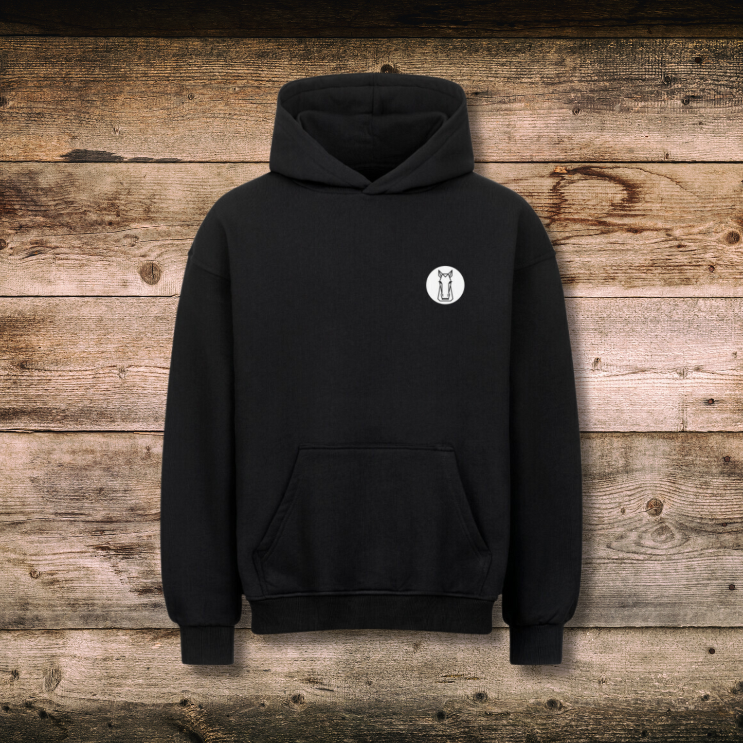 Oversized Herren-Hoodie - STEEDVIBES LOGO