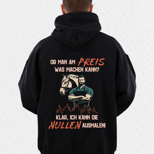 Oversized Herren-Hoodie - NULLEN
