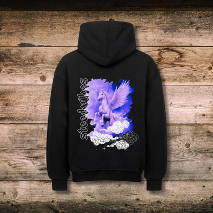 Oversized Herren-Hoodie - STEEDVIBES PEGASUS