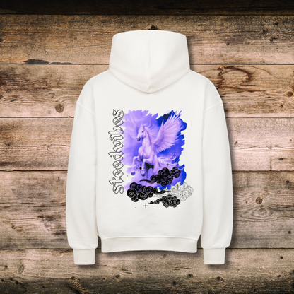 Oversized Herren-Hoodie - STEEDVIBES PEGASUS