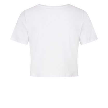 Cropped Damen-Shirt mit Spruch SADDLE UP BUTTERCUP - hinten unbedruckt