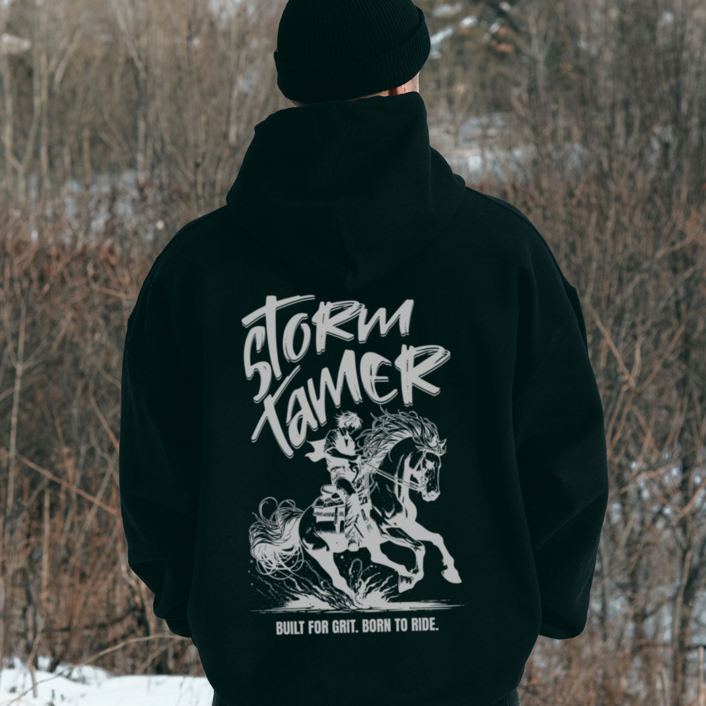 Oversized Herren-Hoodie - STORM TAMER