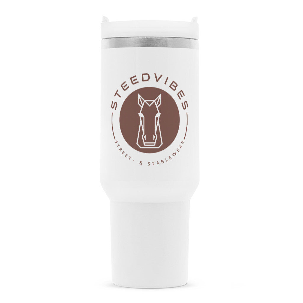 Thermobecher mit STEEDVIBES LOGO - vorne