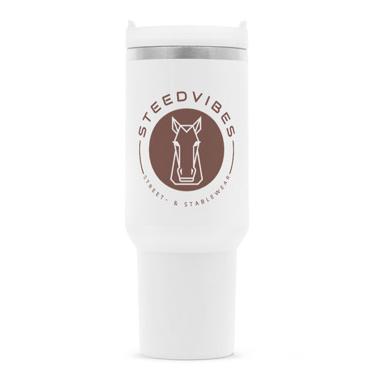 Thermobecher mit STEEDVIBES LOGO - vorne